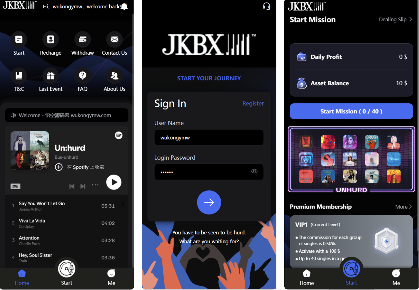 JKBX海外音乐抢单源码/前端vue编译后+后端PHP